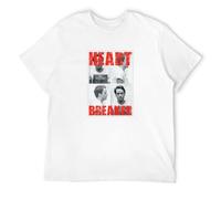 Qianqianzhi Men's Ted Bundy Heartbreaker Black T-Shirts White S