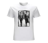 Qianqianzhi Men's The Kray Twins Brothers Gangster Prison Retro Vintage Unisex T-Shirts White XL