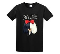 Qianqianzhi Men's This Is Acting Sia Cartoon Art Cotton T Shirt Black M