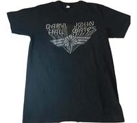 Qianqianzhi Men's Vintage Daryl Hall And John Oates Concert T- Shirt/Womans/Size M/Pre- Own T-Shirts Black L