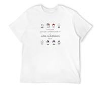 Qianqianzhi Men's WES Anderson'S Movie Characters Mens Men T-Shirts White M
