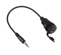 QIANRENON 3,5 mm TRS Fissaggio Filettato Cavo Impermeabile 1/8 Maschio a Femmina Incorporato Stereo Montaggio Adattatore 3,5mm Spina a Jack Cuffie Montaggio Cavo, per Mobili Auto RV, 30cm/11.8in