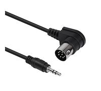 QIANRENON 3,5mm a 8 Pin DIN 90° Angolo Cavo Adattatore TRS 1/8 Maschio Spina a 8Pin DIN Stereo Cavo Convertitore 8Pin Din MIDI Cavo, per il Suono di Strumenti Musicali elettronici, 1,8m/5,9ft