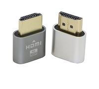QIANRENON 4K HDMI Dummy Plug, alta risoluzione display virtuale Emulatore, 3840x2160@60Hz Adattatore per Ethereum ETH ZEC BTC Mining, supporta tutti i principali sistemi operativi, 2 confezioni
