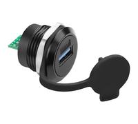 QIANRENON 5 Gbps, filettatura USB 3.0, montaggio fisso, connettore DIP, USB 3.0, femmina a 9 pin, PCB, scheda di montaggio, adattatore USB 3.0, PCB, saldatura, presa da incasso, 5 V, 1 A, per