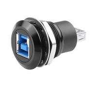 QIANRENON 5 Gbps USB3.0 B a filettatura A Adattatore stampante fissa USB 3.0 tipo B femmina a USB 3.0 femmina incorporata pannello dati di montaggio connettore SuperSpeed USB B a A, per dischi rigidi