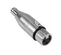 QIANRENON Adattatore da XLR a BNC a 3 pin XLR femmina a BNC femmina coassiale analogico video collegamento estensione trasformazioni XLR e BNC, per fotocamera audio RF microfoni mixer