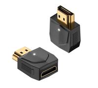 QIANRENON Adattatore HDMI a Mini HDMI 8K convertitore UHD2.1 HDMI maschio a mini HDMI femmina connettore placcato oro 8K@60Hz/4K @120Hz, luce LED, per computer portatile HDTV monitor proiettori