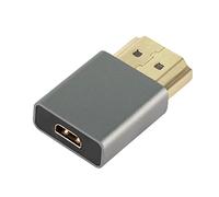 QIANRENON Adattatore per convertitore da Micro HDMI a HDMI Adattatore per prolunga HDMI maschio a Micro HDMI femmina placcato oro 4K 3D @ 60Hz