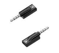 QIANRENON Adattatore per cuffie da USB C a 3,5 mm, presa USB C a TRRS da 3,5 mm, connettore audio da tipo C a 4 pin, 1/8, decodifica DAC, per AUX Car Audio Phone PC, 2 pezzi