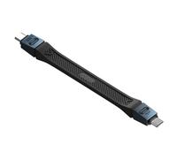 QIANRENON Cavo corto piatto da 80 Gbps USB 4.0 C PD240 W USB tipo C 4.0 maschio a maschio piena funzione di ricarica rapida dati cavo morbido 48 V/5 A 8 K a 60 Hz, per smartphone Thunderbolt 5, 13 cm