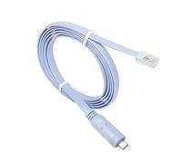 QIANRENON Cavo per console Cisco USB-C, cavo di debug seriale da USB C a RJ45 con chip FTDI, cavo adattatore seriale da USB tipo C a RJ45, compatibile con router, switch, firewall, AP (wireless), 1,8