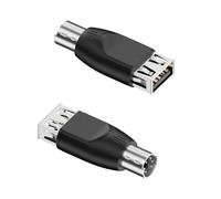 QIANRENON Convertitore da tastiera PS2 a mouse USB PS/2 maschio a USB A femmina, adattatore da spina PS2 a presa di tipo A, non supporta hot swap, per scanner di codici a barre per PC, 2 pezzi