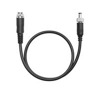 QIANRENON DC 5,5mm × 2,1mm Montaggio a Pannello Prolunga,Maschio da 5,5 × 2,1mm con dado di Bloccaggio,Testa Femmina 5,5 × 2,1/2,5 mm con filettatura,Per Alimentatore DC12V, 50 cm/19,6in