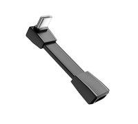 QIANRENON PD240W - Cavo USB C 4.0 per ricarica rapida, ultra corto, connettore ad angolo di 90°, 80 Gbps tipo C 4.0 femmina a maschio piegato dritto, cavo prolunga per telefono, tablet, Mac Mini, 51