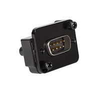 QIANRENON RS232 DB9 Pannello Montaggio Adattatore RS232 DB9 Maschio a Maschio Pannello Connettore 9Pin RS232 Seriale Presa a Presa Moduli, per Seriale Comunicazione Modem Stampanti Scanner