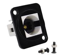 QIANRENON Toslink Audio fibra ottica Adattatore madre a madre Connettore Montaggio a XLR pannello,trasmettere segnali audio digitali,per sistema di studio di registrazione digitale,rack di rete,Nero
