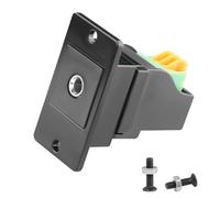 QIANRENON TRS 3,5 mm pannello rettangolare montaggio Crimp morsetti senza saldatura stereo connettore 3,5 mm 1/8 TRS femmina a 3 pin Quick Connect Terminal Cuffie, adattatore per