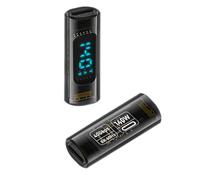 QIANRENON USB 4.0 C Full Funzione Display Digitale Adattatore Accoppiatore USB Tipo C 4.0 Femmina a Presa Monitor Connettore di Carica Display Tensione / Potenza per 40Gbps PD140W 8K@60Hz Thunderbolt