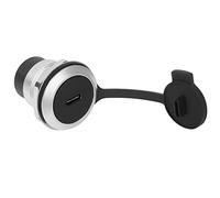 QIANRENON USB C Pannello Montaggio fisso filettato Adattatore USB3.1 Type C femmina incasso pannello Montaggio Connettore 10Gbps,guarnizione antiallentamento e copertura antipolvere,per cruscotto