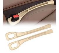 QIANRUIA 2 Pezzi Riempitivo per Sedili Auto per BMW E60 E61 M5 2005-2010, Striscia di Riempimento del Divario del Sedile Organizer per Spazio Auto,Beige