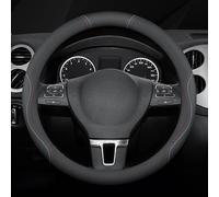 QIANRUIA Coprivolante Auto in Pelle per BMW 1 3 Series E39 E46 E87 E90 E91 E92, Traspirante e Antiscivolo Copri Volante Accessori Auto Interno Regali per Donna e Uomo,Black-Line
