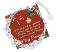 QianSiLi Braccialetto da donna in argento 925 con mini stelle e perline a strati, regalo per figlia, sorelle, amici, nipote, amante, compleanno, Natale, Small, Acciaio inossidabile Argento sterling