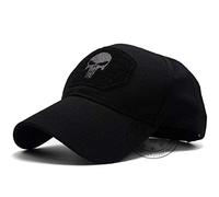 QIANWEIXI Cappello Uomo con Visiera Outdoor Sports cap Punisher Skull Operator cap Men Mesh Summer Fitted Tactical cap Special Force Sniper SWAT Hat Place Patch-Color:5