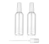 Qianyu 2 flaconi spray da 30 ml, trasparente, da viaggio, portatile, in plastica, per fiori, capelli, profumi, acqua, alcool, pulizia della casa
