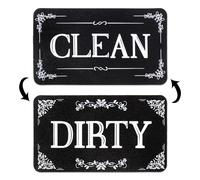 Qianyu Magnete per lavastoviglie con scritta "Clean Dirty", double-face, forte/antigraffio, universale, con indicatore magnetico per lavastoviglie che dice pulito o sporco per organizzare la cucina e