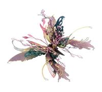 QianYuDie, puzzle 3D in metallo, kit di montaggio fai da te a forma di farfalla, ornamento meccanico a forma di insetto, ottimo regalo per adulti (50+pezzi)