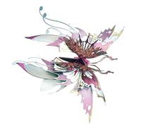 QianYuDie, puzzle 3D in metallo, kit di montaggio fai da te a forma di farfalla, ornamento meccanico a forma di insetto, ottimo regalo per adulti (50+pezzi)