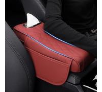 QiaoCL Imbottitura Copertura Scatola Bracciolo Dell'Auto per Renault Clio (2003), Console Centrale Auto Imbottiture Braccioli Interni,Red