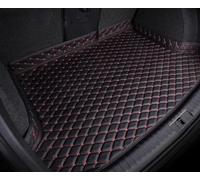 QIAOFANFAN Auto Pelle Tappetino Bagagliaio per Audi Q5 Sportback 2021-2023,Antiscivolo Impermeabile Posteriore Tappeto Copri Baule Interni Accessori,A/Black-Red