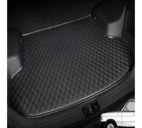 QIAOFANFAN Tappetini Bagagliaio Auto per Peugeot 207CC 2009 2010 2011 2012 2013 2014,in Pelle per AntiGraffio Impermeabile Antiscivolo Tappetini Accessori,A/Black