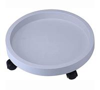 QIAOH Supporto per Vaso su Ruote Diameter 25cm, Carrello Portavasi Universale per Giardino, Interni Ed Esterni, Piattaforma con Ruote per Piante, Piante Roller Sottovaso con Rotelle