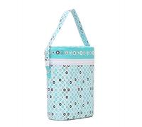 Qiaohome Borsa per Biberon Simpatico Borsa Termica per Biberon Portatile Borsa per Mummia Borsa Termica per Alimenti al Latte Borsa Calda Bianca