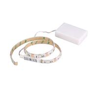 Qiaohome Striscia luminosa a LED RGB flessibile, impermeabile, IP65, 15 LED, DC5 V, con controller alimentato a batteria, nastro LED, strisce luminose per mobile TV, bici, attività all'aperto,
