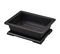 Qiaohome Vaso di Fiori Rettangolo Bonsai Vivaio Fioriera Balcone Contenitore 29 X 21 X 10,5 Cm