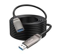 QIAOLIDA Cavo di prolunga USB 3.2 ad alta velocità in fibra ottica per trasferimento dati da 10 Gbps a webcam, stampanti e computer, bassa latenza