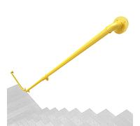 qiaosiye Corrimano in Ferro Battuto Passamano per Interni Scale, semplicità Moderna Ringhiera Fissaggio a Parete, Oro | Argento | Nero | Bianco | Giallo (Color : Yellow, Size : 1.6ft(50cm))