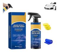 Qiawi Car Scratch Spray, Qiawi Advanced Car Quick-Acting Coating Agent Spray, Oil Film Emulsion Glass Cleaner 3 in 1 High Protection Coating Sprays Waterproof (1pcs)