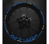 QIBBEI Decalcomanie per Cerchioni Adesivo per Ruota Moto Decalcomania per Cerchione Nastro A Strisce per Decalcomanie Impermeabili per Y&amaha Mt-09 Mt09(Color4)