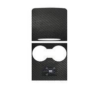 QIBBEI Interni Auto per Tesla Model Y 3 Adesivo per Console Centrale Pannello di Controllo Trim True Carbon Fibra Carbonio Reale(Matte)