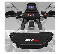 QIBOZNG Borsa Manubrio Moto per Ho&NDA ADV350 Adv350 ADV 350 Accessorio Moto Borsa da Navigazione per Manubrio Impermeabile E Antipolvere(Black Logo2)