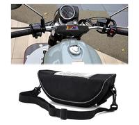QIBOZNG Borsa Manubrio Moto per Ho&NDA GB350S GB350 Accessorio Moto Borsa da Navigazione per Borsa da Manubrio Impermeabile E Antipolvere(Black No Logo)