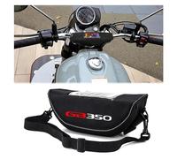 QIBOZNG Borsa Manubrio Moto per Ho&NDA GB350S GB350 Accessorio Moto Borsa da Navigazione per Borsa da Manubrio Impermeabile E Antipolvere(Black Logo2)