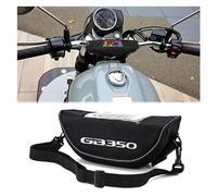 QIBOZNG Borsa Manubrio Moto per Ho&NDA GB350S GB350 Accessorio Moto Borsa da Navigazione per Borsa da Manubrio Impermeabile E Antipolvere(Black Logo4)