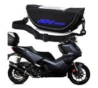 QIBOZNG Borsa Manubrio per Ho&NDA ADV350 Adv350 ADV 350 Accessorio Moto Borsa da Navigazione per Manubrio Impermeabile E Antipolvere(Black8)