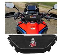QIBOZNG Borsa Manubrio per Ho&NDA Africa Twin CRF1100 1100L Crf1100 Crf1100l Borsa per Manubrio Moto Impermeabile E Antipolvere(Black4)